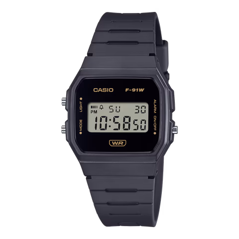 Casio F-91WB-8A Monochrome Grey Bio Resin