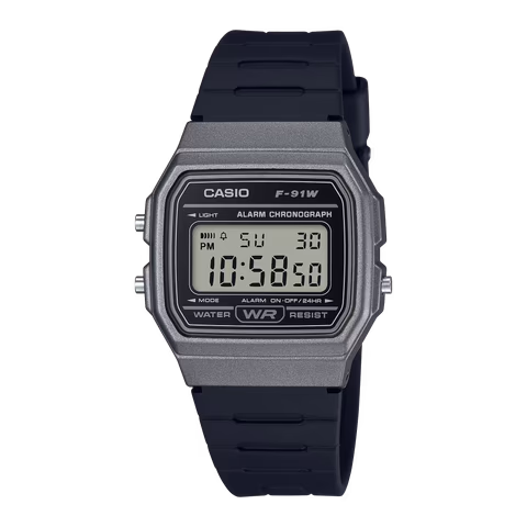 Casio F-91WM-1B Metallic Dark Grey